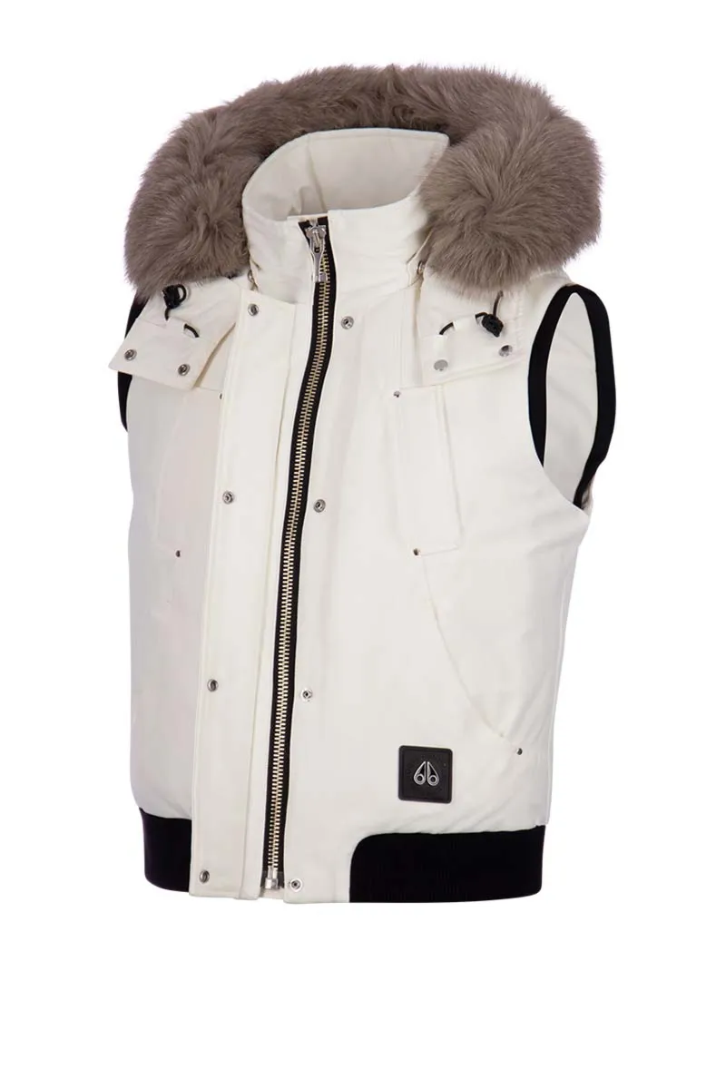 Moose Knuckles Bodywarmer Liberty Vest Wit LIBERTY VEST